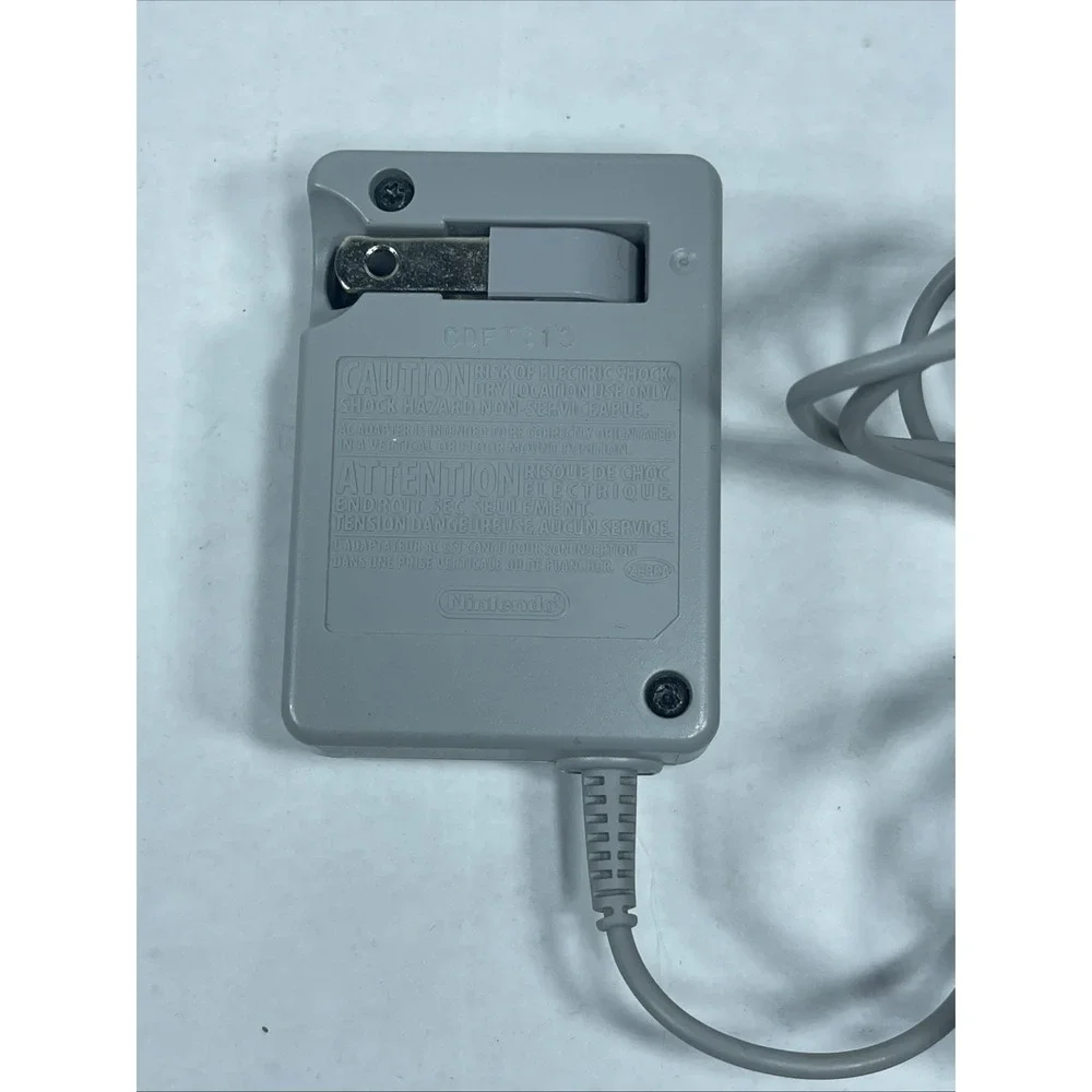 Genuine OEM Nintendo WAP-002 Wall Charger for Nintendo DS/3DS/2DS XL - Gray